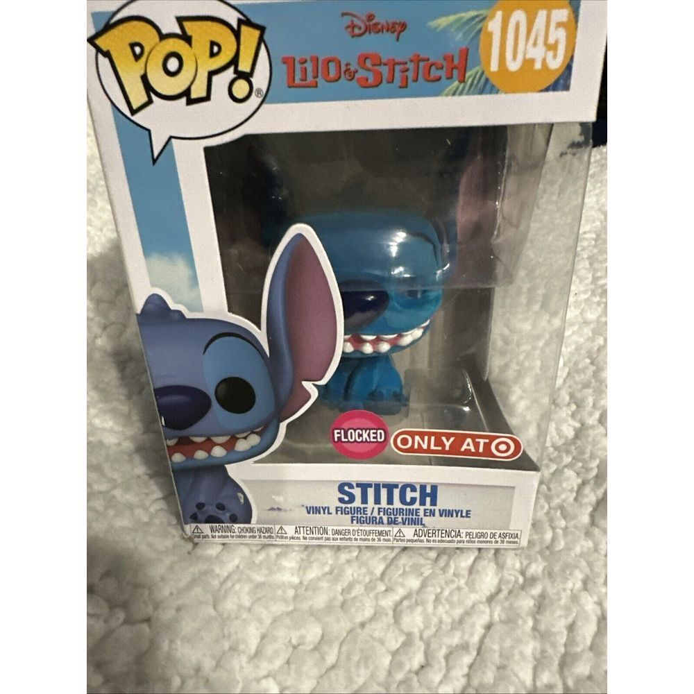 Funko POP! Disney Lilo‎ & Stich STITCH FLOCKED #1045 Only At Target Sticker